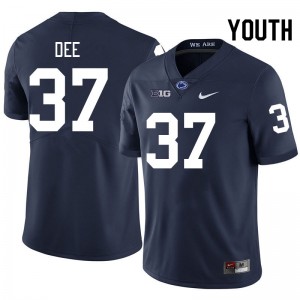 Youth Beckham Dee Navy Penn State Nittany Lions College Football #37 Jersey 608082-530
