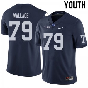 Youth Caedan Wallace Navy Penn State College Football #79 Jersey 764452-714