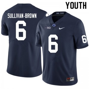 Youth Cam Sullivan-Brown Navy Penn State Nittany Lions College Football #6 Jersey 231146-964