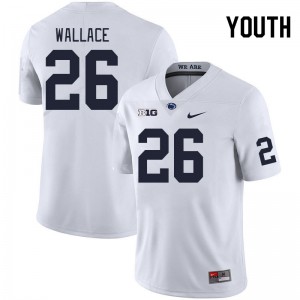 Youth Cam Wallace White Penn State Nittany Lions College Football #26 Jersey 895709-680
