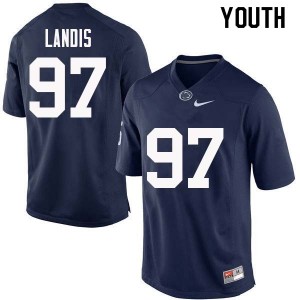 Youth Carson Landis Navy Penn State College Football #97 Jersey 945655-239
