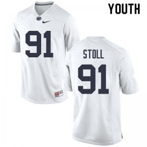 Youth Chris Stoll White Penn State Nittany Lions College Football #91 Jersey 288786-286
