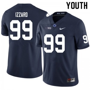 Youth Coziah Izzard Navy PSU College Football #99 Jersey 432309-165