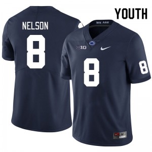 Youth DaKaari Nelson Navy Nittany Lions College Football #8 Jersey 503005-330