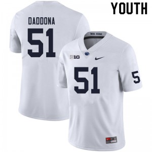 Youth Dalton Daddona White Penn State Nittany Lions College Football #51 Jersey 644097-748