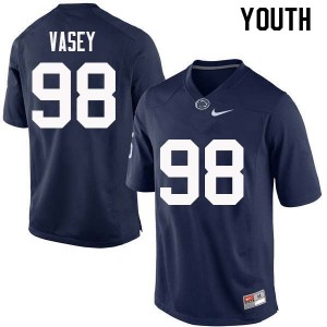 Youth Dan Vasey Navy PSU College Football #98 Jersey 725096-479