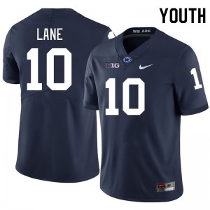 Youth Dejuan Lane Navy Nittany Lions College Football #10 Jersey 601952-877