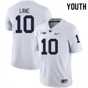 Youth Dejuan Lane White PSU College Football #10 Jersey 105140-593