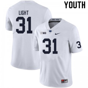 Youth Denver Light White Penn State College Football #31 Jersey 441940-586