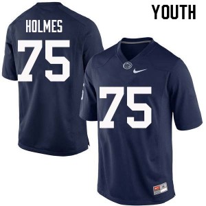 Youth Deslin Holmes Navy Penn State College Football #75 Jersey 886809-728
