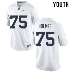 Youth Deslin Holmes White Penn State College Football #75 Jersey 629348-770