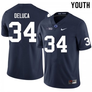 Youth Dominic DeLuca Navy Penn State College Football #34 Jersey 123247-201