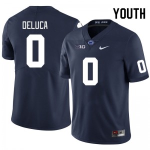 Youth Dominic DeLuca Navy Penn State College Football #0 Jersey 809333-820