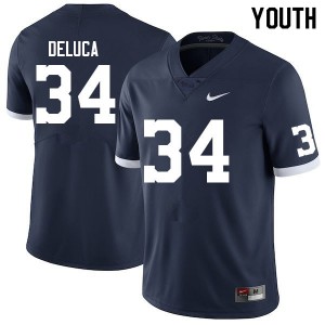 Youth Dominic DeLuca Retro Penn State College Football #34 Jersey 174059-102