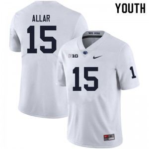 Youth Drew Allar White PSU College Football #15 Jersey 791030-675