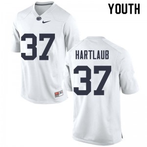 Youth Drew Hartlaub White Penn State College Football #37 Jersey 686684-431
