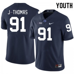 Youth Dvon J-Thomas Navy Penn State College Football #91 Jersey 599502-121