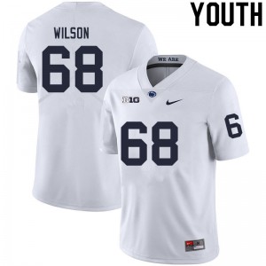Youth Eric Wilson White Penn State College Football #68 Jersey 126053-812