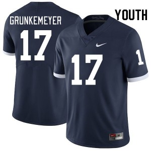 Youth Ethan Grunkemeyer Retro Penn State Nittany Lions College Football #17 Jersey 407389-536