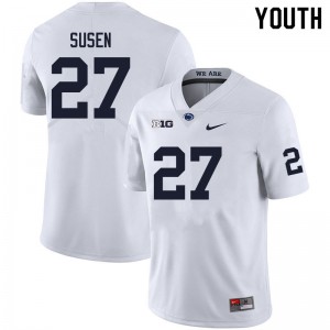 Youth Ethan Susen White Penn State College Football #27 Jersey 961671-900