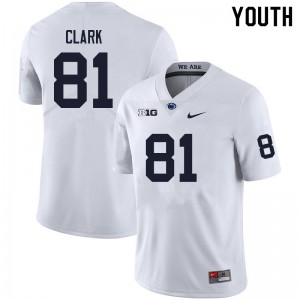 Youth Evan Clark White Penn State College Football #81 Jersey 540479-445