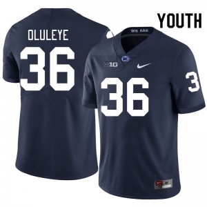 Youth Feyisayo Oluleye Navy Nittany Lions College Football #36 Jersey 651202-554