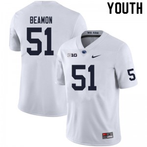Youth Hakeem Beamon White PSU College Football #51 Jersey 156194-668