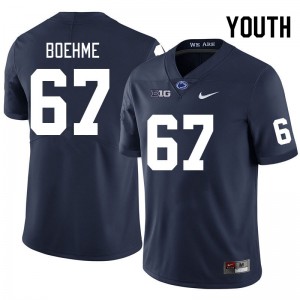 Youth Henry Boehme Navy Penn State College Football #67 Jersey 396475-237