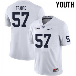 Youth Ibrahim Traore White Nittany Lions College Football #57 Jersey 476190-331