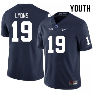 Youth Jameial Lyons Navy Penn State College Football #19 Jersey 766286-303