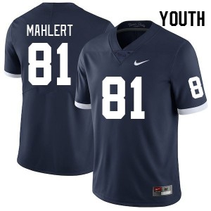 Youth Jan Mahlert Retro Nittany Lions College Football #81 Jersey 631212-711