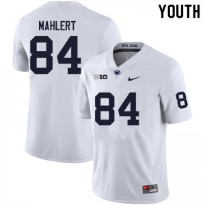 Youth Jan Mahlert White PSU College Football #84 Jersey 973401-626