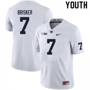 Youth Jaquan Brisker White Penn State College Football #7 Jersey 660344-784