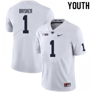 Youth Jaquan Brisker White Penn State Nittany Lions College Football #1 Jersey 530122-517