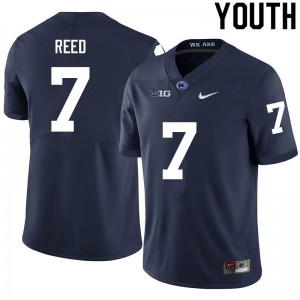 Youth Jaylen Reed Navy Penn State College Football #7 Jersey 729106-604