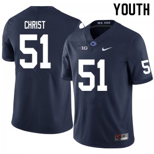 Youth Jimmy Christ Navy PSU College Football #51 Jersey 726826-876
