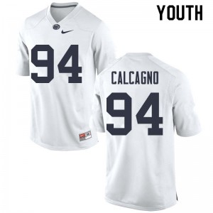 Youth Joe Calcagno White Penn State College Football #94 Jersey 361784-834