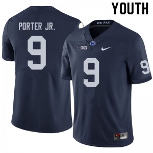 Youth Joey Porter Jr. Navy Nittany Lions College Football #9 Jersey 215143-208