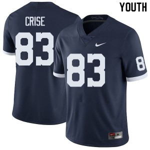 Youth Johnny Crise Retro PSU College Football #83 Jersey 708793-452