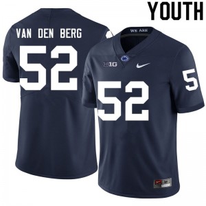 Youth Jordan van den Berg Navy Penn State Nittany Lions College Football #52 Jersey 103343-638