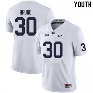 Youth Joseph Bruno White Penn State College Football #30 Jersey 905961-880