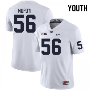 Youth Joseph Mupoyi White Nittany Lions College Football #56 Jersey 456152-651