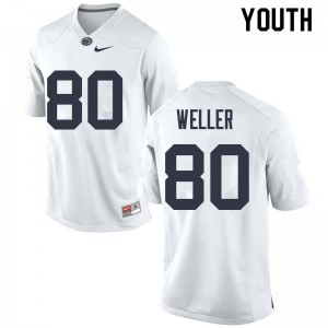 Youth Justin Weller White PSU College Football #80 Jersey 638781-572