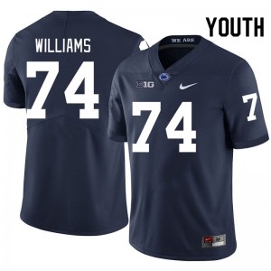 Youth J'ven Williams Navy Penn State Nittany Lions College Football #74 Jersey 494355-829