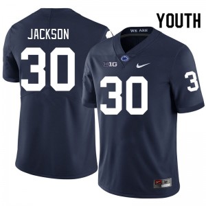 Youth Kari Jackson Navy Nittany Lions College Football #30 Jersey 463499-344
