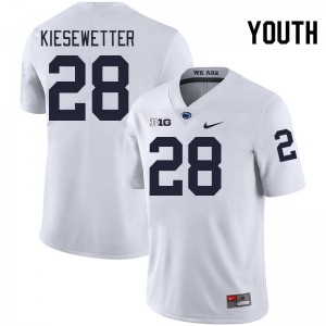 Youth Karson Kiesewetter White Penn State Nittany Lions College Football #28 Jersey 987662-597
