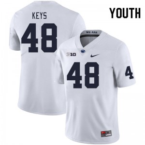 Youth Kaveion Keys White Penn State College Football #48 Jersey 980289-538