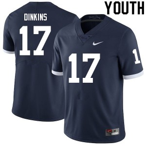 Youth Khalil Dinkins Retro Penn State Nittany Lions College Football #17 Jersey 973775-320