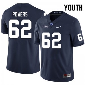 Youth Liam Powers Navy PSU College Football #62 Jersey 568778-781