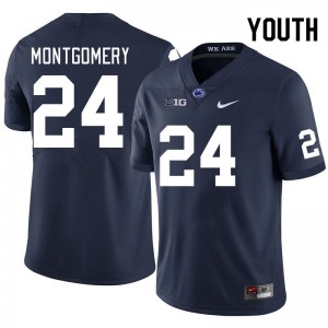 Youth London Montgomery Navy Penn State College Football #24 Jersey 939471-870